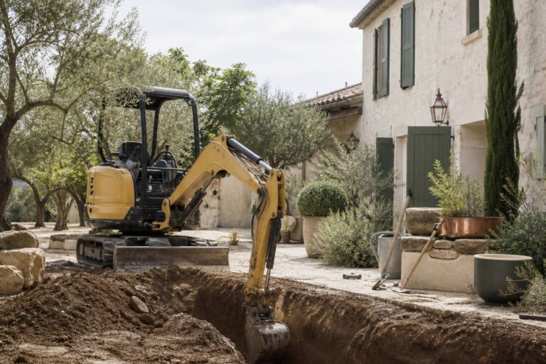 Location de mini-pelle : prix, permis et conseils