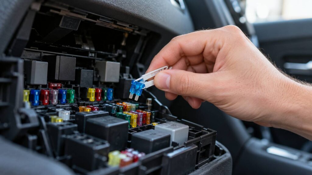 Illustration de détail sur le sujet : Fusible voiture : rôle, emplacement et remplacement
